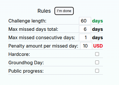 Personalize rules interface